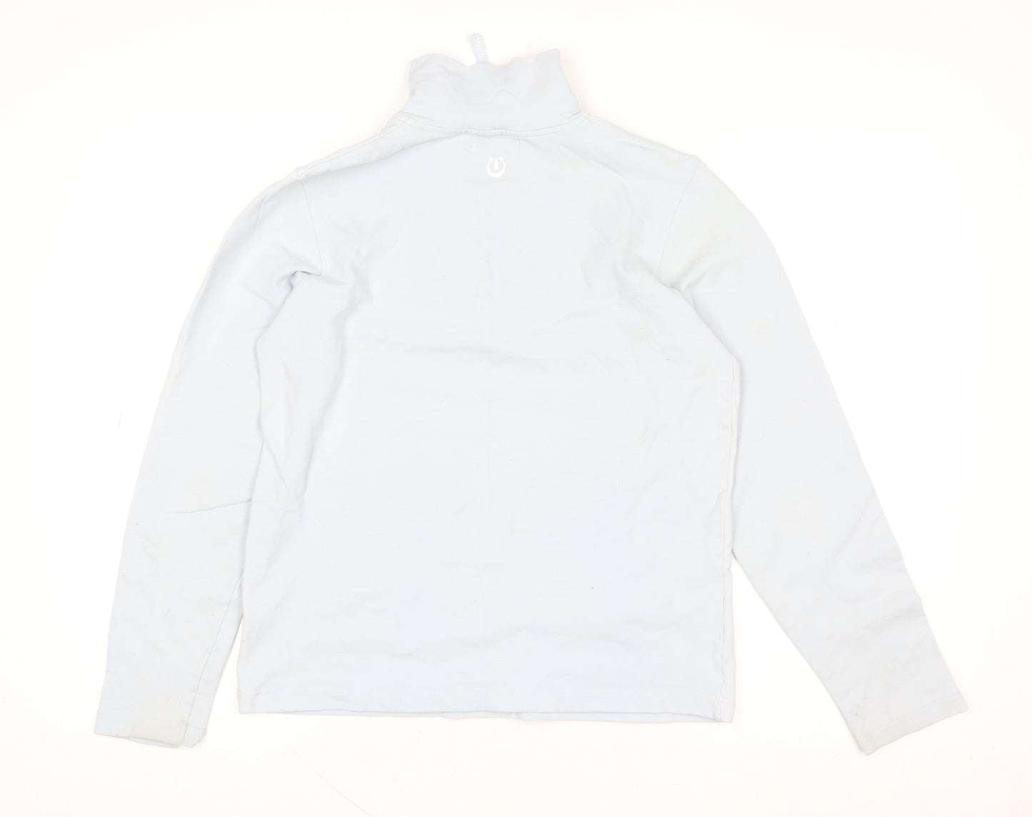TAGG Women's Blue 1/4 Zip Lightweight Cotton Blend Activewear Jacket S