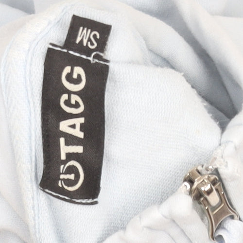TAGG Women's Blue 1/4 Zip Lightweight Cotton Blend Activewear Jacket S