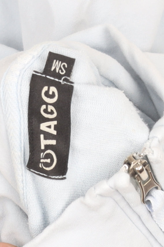 TAGG Women's Blue 1/4 Zip Lightweight Cotton Blend Activewear Jacket S