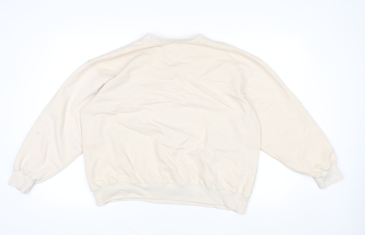 Pull&Bear Teen Beige NYC Graphic Pullover Sweatshirt Size M