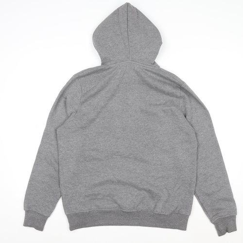 Voi Jeans Women’s Grey Polka Dot Lined Pullover Hoodie Size 14