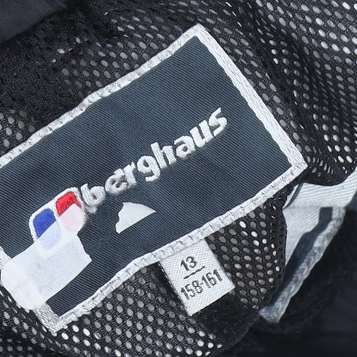 Berghaus Boys Black 13 Years Waterproof Rain Trousers Elastic Waist