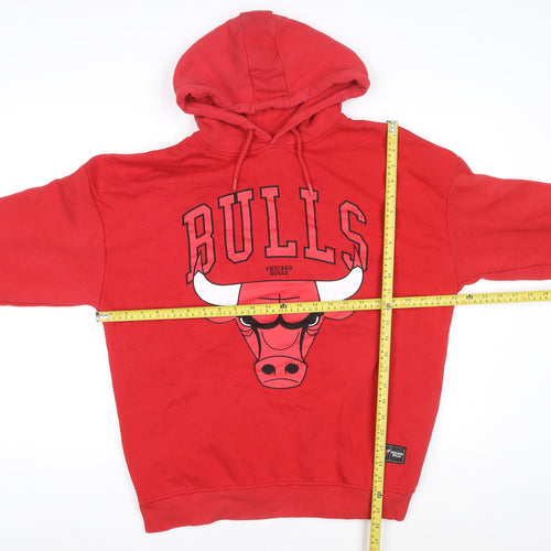 Primark Men's Red Chicago Bulls NBA Pullover Hoodie Size S