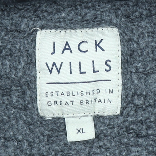 Jack Wills Men's Black XL Crew Neck Cotton Blend Sweatshirt