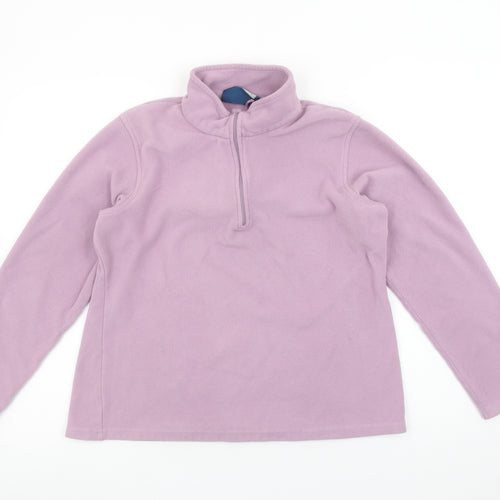Mountain Warehouse Women’s Purple Fleece Pullover Sweatshirt Large