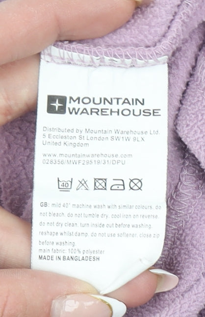 Mountain Warehouse Women’s Purple Fleece Pullover Sweatshirt Large