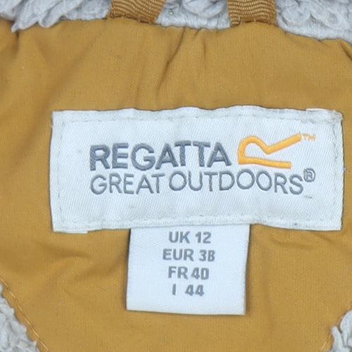 Regatta Women Yellow Hooded Waterproof Parka Jacket Size 12