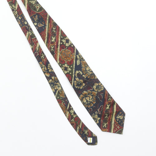 Marks and Spencer St Michael Men's Multicoloured Floral Silk Tie
