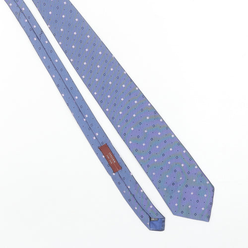 Marks and Spencer Men’s Blue Italian Fine Silk Patterned Tie