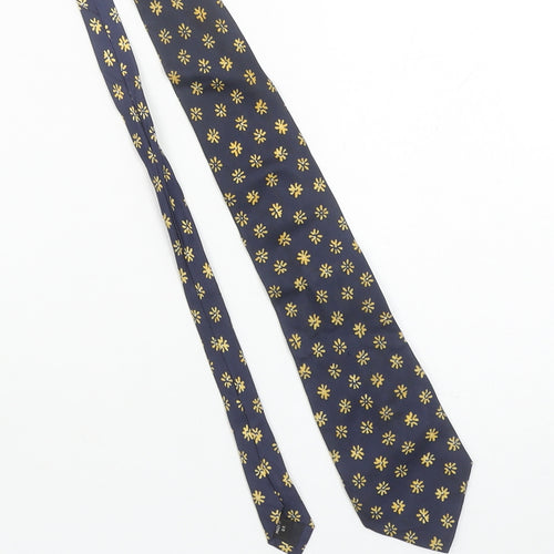 ITEMS Men's Blue Pure Silk Floral Tie