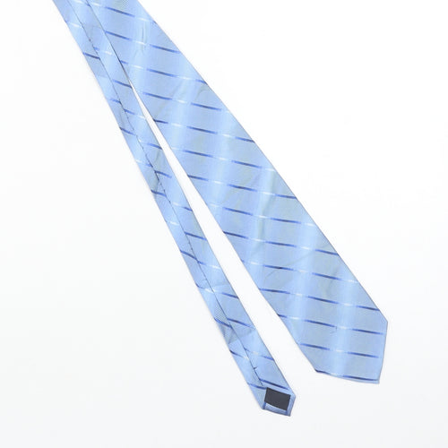 Ede & Fere Milano Men's Blue Striped Silk Tie Made in Italy