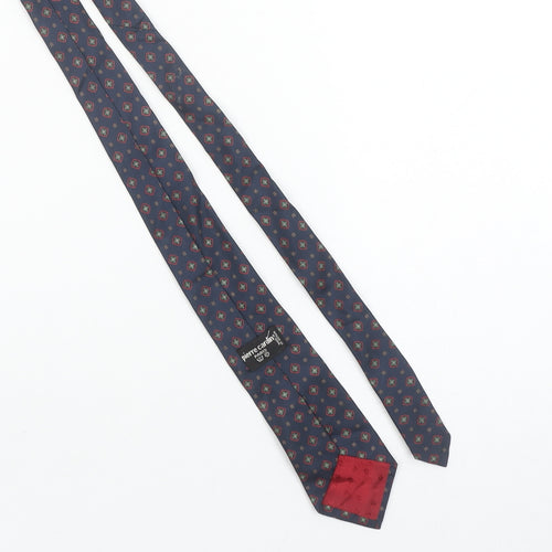 Pierre Cardin Men's Blue Geometric Silk Designer Tie