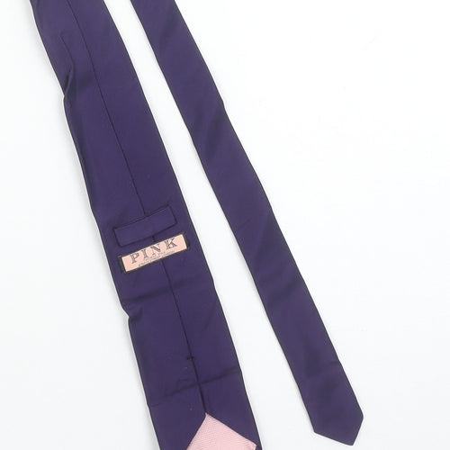 Thomas Pink Men's Purple Silk Pointed Tie 176cm