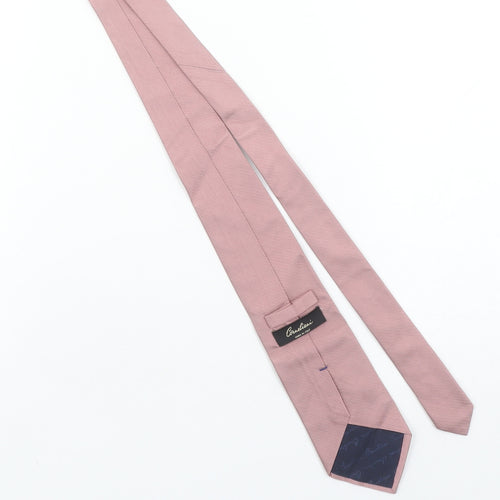 Corneliani Men Pink Slim Silk Cotton Designer Tie Made in Italy One Size
