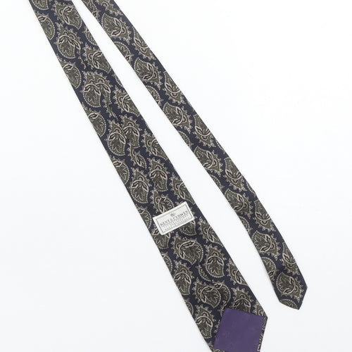 Kent & Curwen Men's Blue Paisley Silk Designer Tie One Size