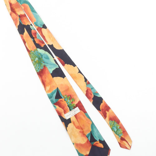 Next for Men Multicoloured Floral Silk Tie One Size Pointed