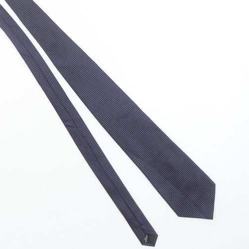 Van Heusen Men's Blue Polka Dot 100% Silk Slim Tie One Size