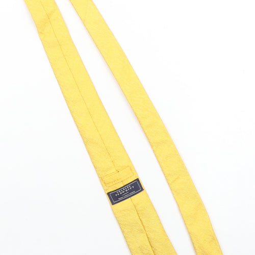 Charles Tyrwhitt Men's Yellow Silk Slim Tie Made in England