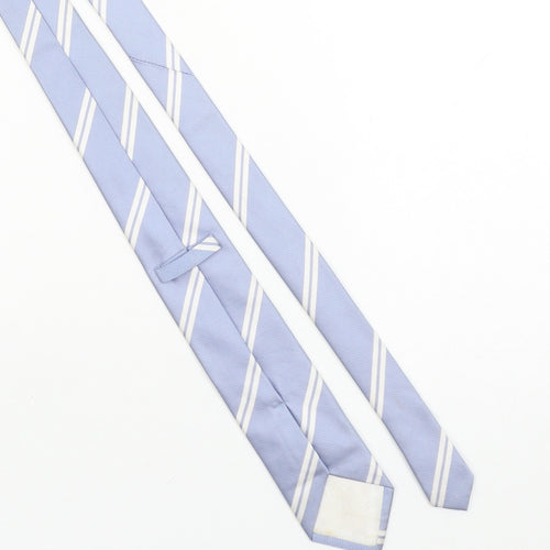 T.M. Lewin Men’s Blue Striped Silk Slim Tie One Size