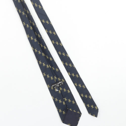 Pierre Cardin Men's Blue Silk Rowing Pattern Vintage Tie