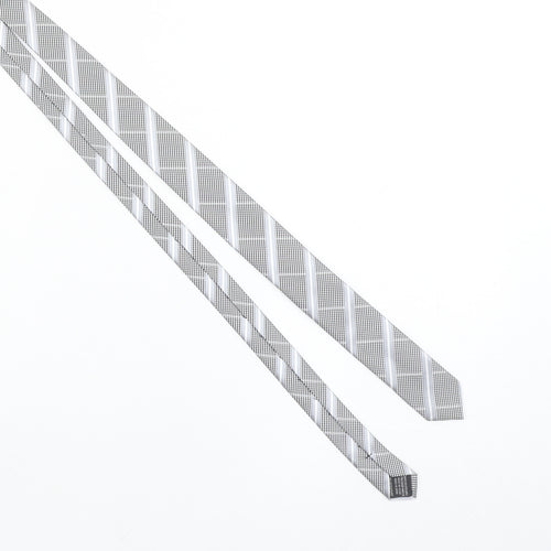 Tie Rack London Men's Grey Houndstooth Slim Tie