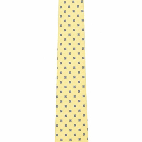 Angelo Bosani Men’s Yellow Geometric Silk Tie – 100% Silk Made in Italy