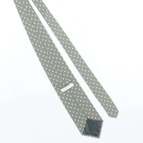 Marks and Spencer Men's Green Italian Silk Polka Dot Tie