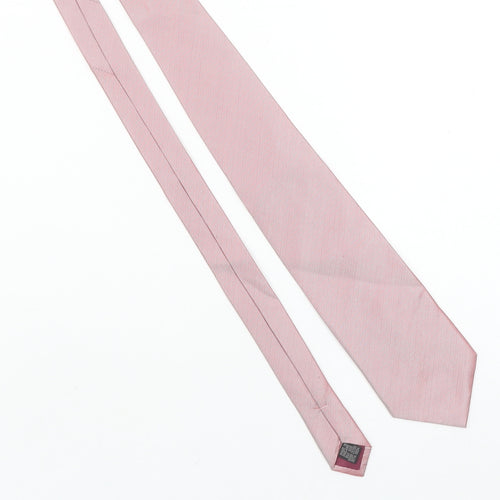 Michelsons London Men's Pink Silk Pointed Tie – Elegant Made in England Accessory