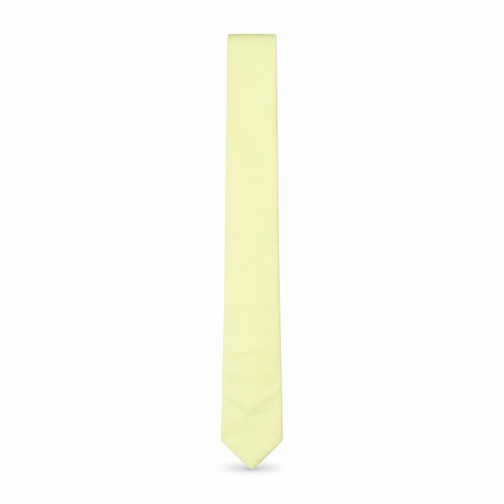 Domino Tie Rack Men’s Yellow Woven Pointed Tie Vintage 100% Polyester