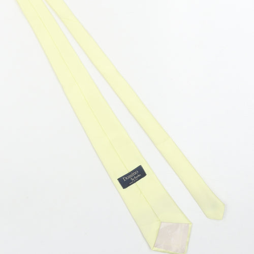 Domino Tie Rack Men’s Yellow Woven Pointed Tie Vintage 100% Polyester