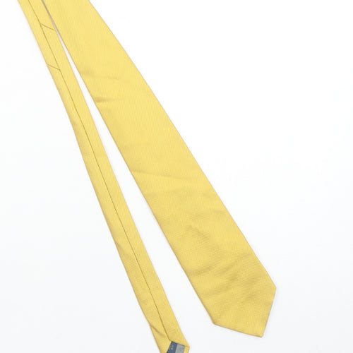 Jonelle Silk Yellow Men's Tie – 100% Silk Textured Classic Design