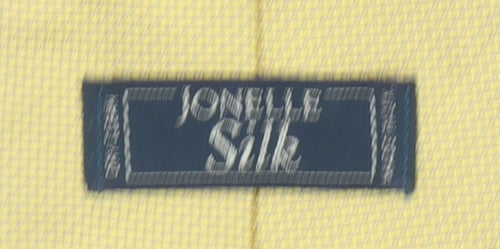 Jonelle Silk Yellow Men's Tie – 100% Silk Textured Classic Design