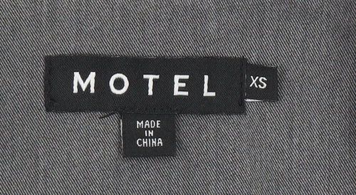 Motel Women’s Grey XS Classic Single-Breasted Blazer Jacket