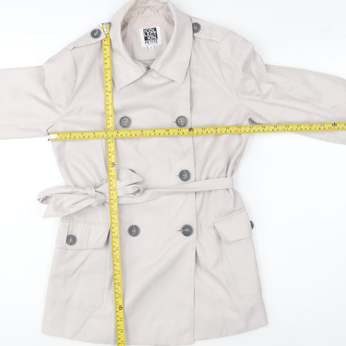 Debenhams The Collection Petite Beige Trench Coat Size 10