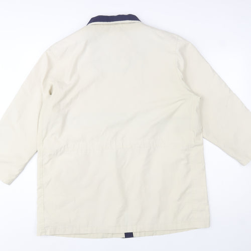 Outer Layer Women's Beige Rain Coat Size 16 Waterproof Mid-Length