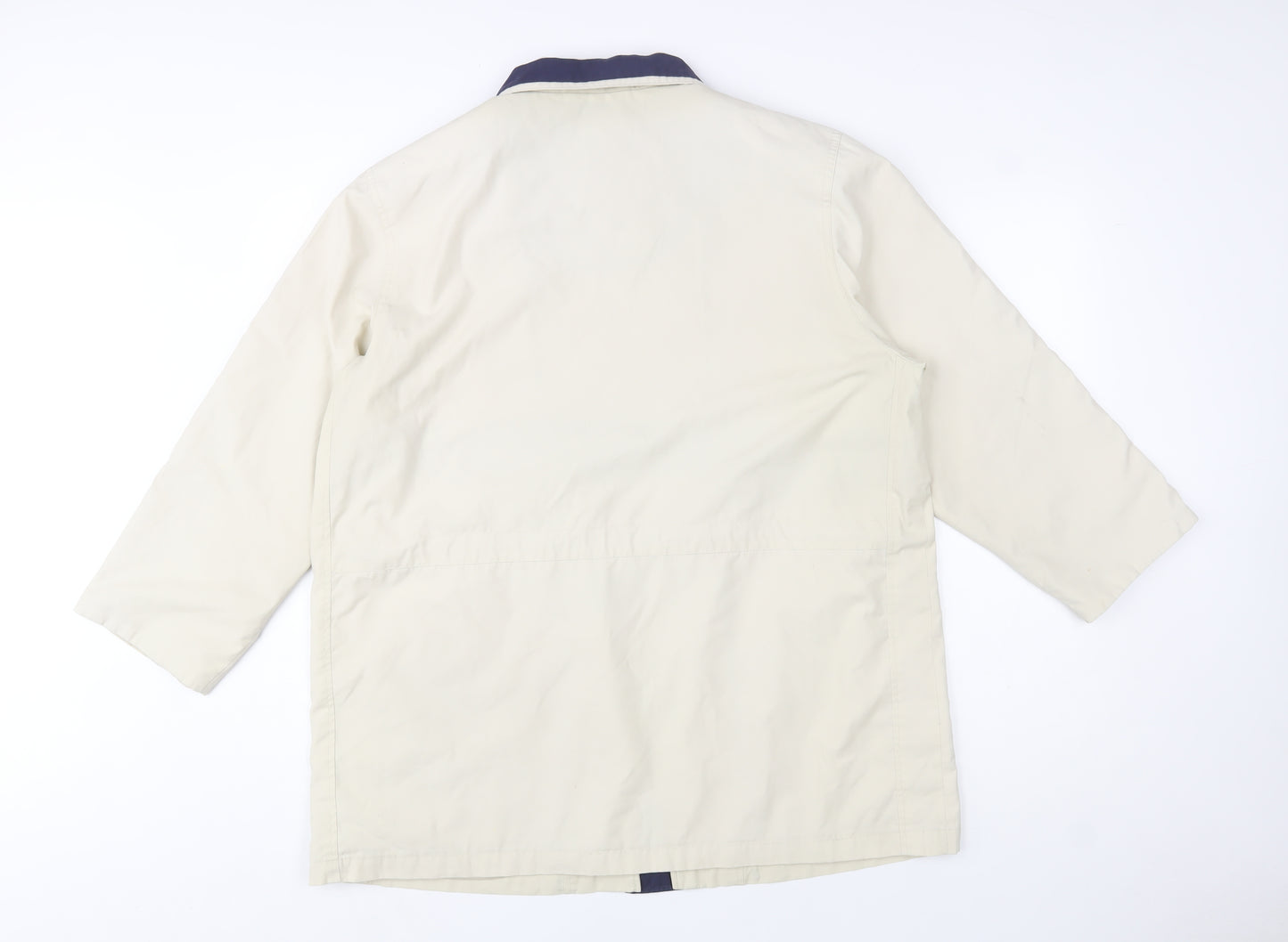 Outer Layer Women's Beige Rain Coat Size 16 Waterproof Mid-Length