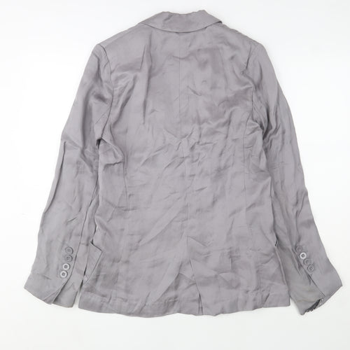 Jasper Conran Women’s Grey Linen Blend Blazer Size 12