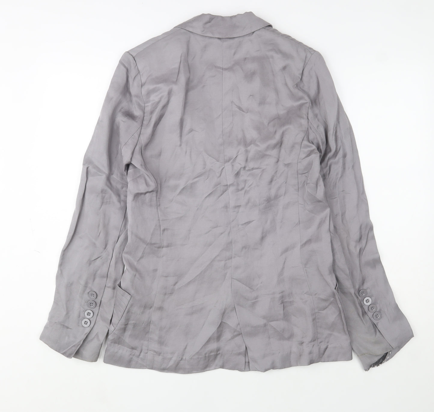 Jasper Conran Women’s Grey Linen Blend Blazer Size 12