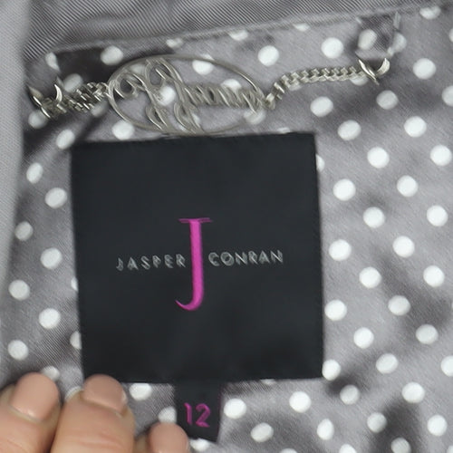Jasper Conran Women’s Grey Linen Blend Blazer Size 12