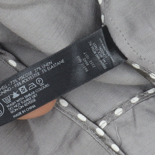 Jasper Conran Women’s Grey Linen Blend Blazer Size 12