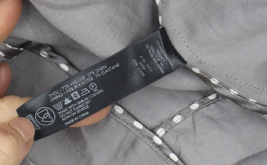 Jasper Conran Women’s Grey Linen Blend Blazer Size 12
