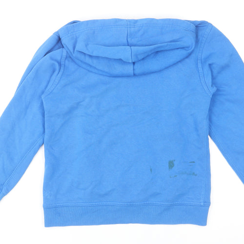 Gap Kids Boys Blue Pullover Hoodie Size 10-11 Years Cotton Warm Logo