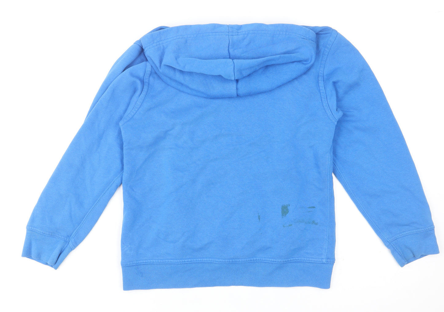 Gap Kids Boys Blue Pullover Hoodie Size 10-11 Years Cotton Warm Logo