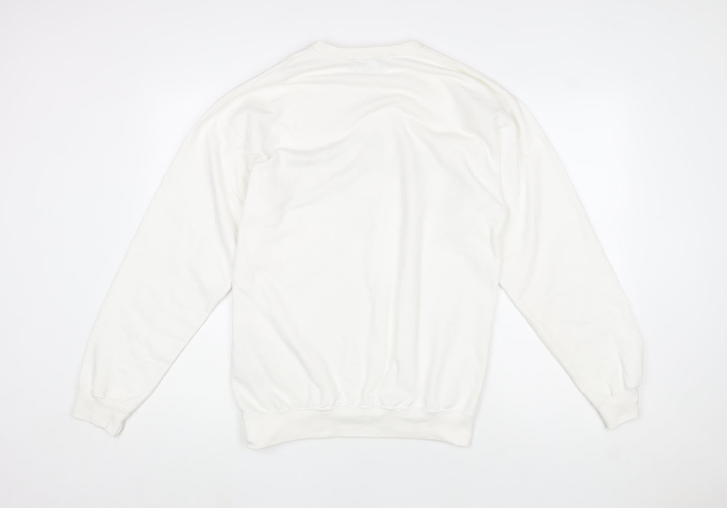 boohooMAN Men’s White University Chicago Graphic Sweatshirt Size S