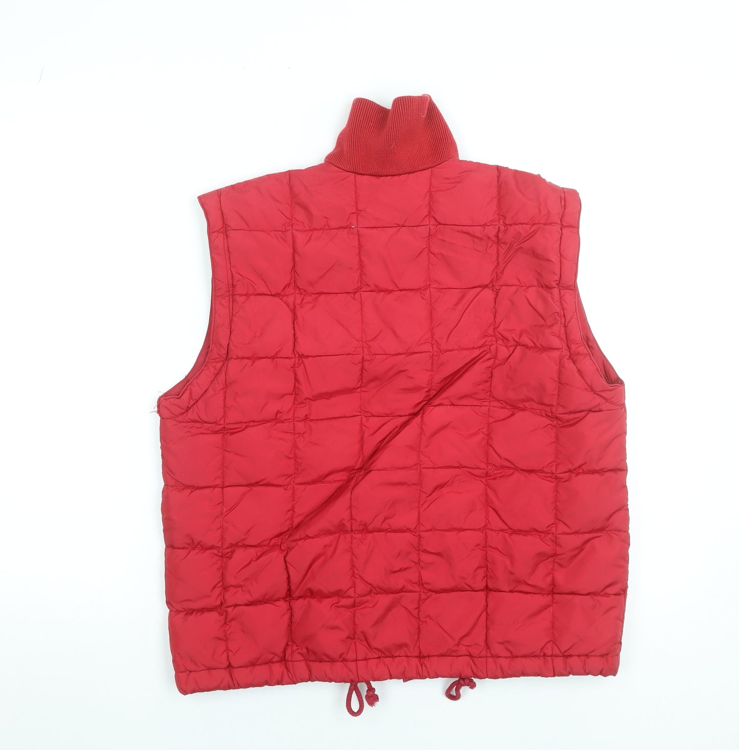 Pooh Women’s Red Quilted Padded Waistcoat Vest Size 8 Cartoon Style