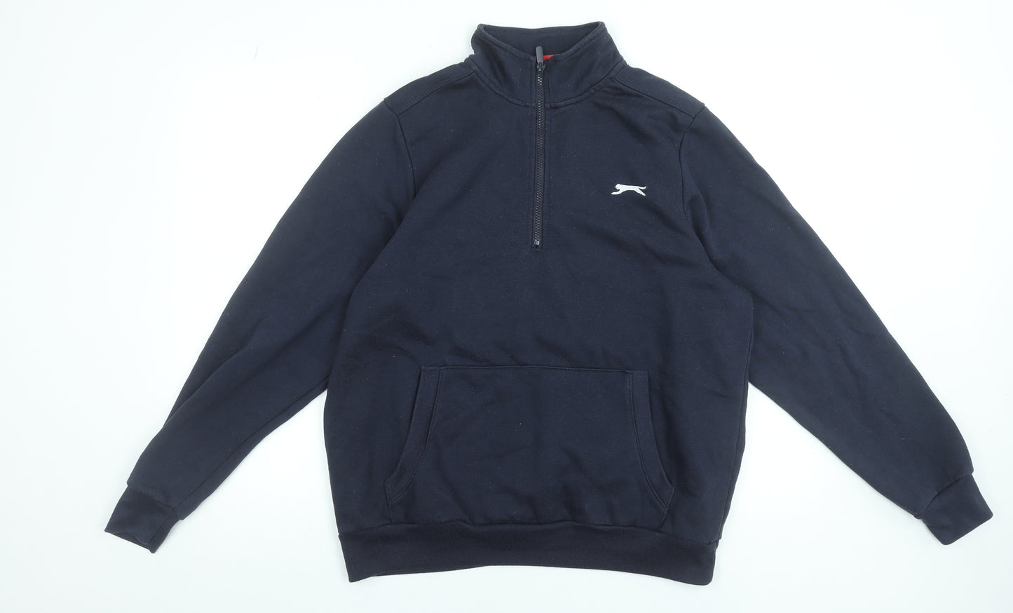 Slazenger Men’s Blue 1/2 Zip Fleece Sweatshirt M Regular Fit