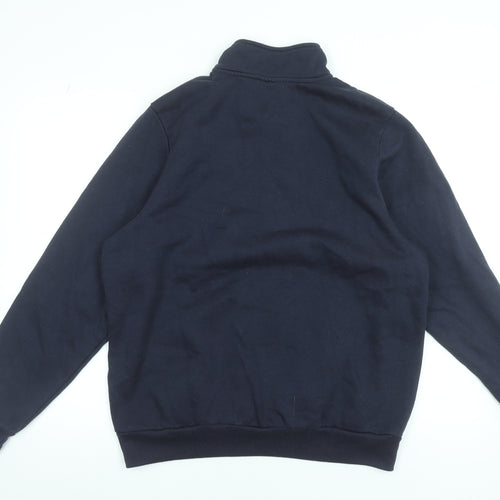Slazenger Men’s Blue 1/2 Zip Fleece Sweatshirt M Regular Fit