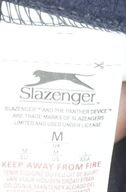 Slazenger Men’s Blue 1/2 Zip Fleece Sweatshirt M Regular Fit