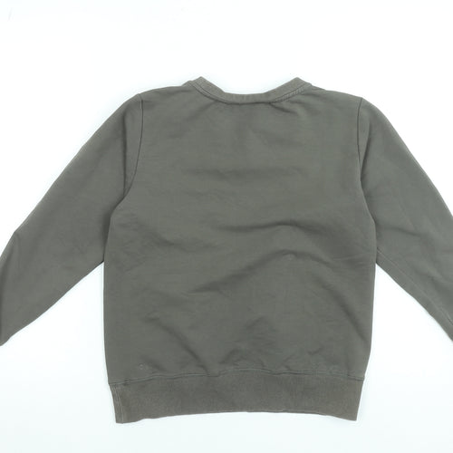 HSTL Made Women's Khaki Crew Neck Pullover Sweatshirt Size S