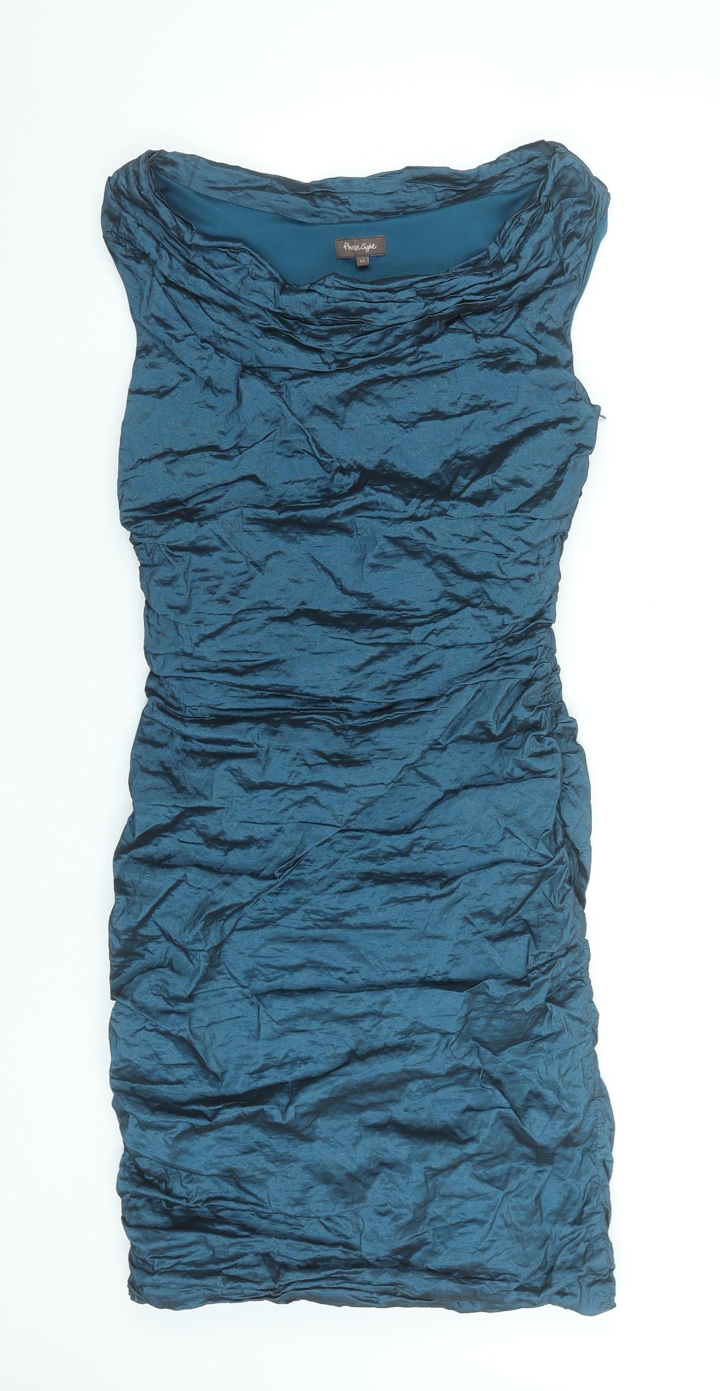 Phase Eight Women's Blue Size 12 Sleeveless Bodycon Dress